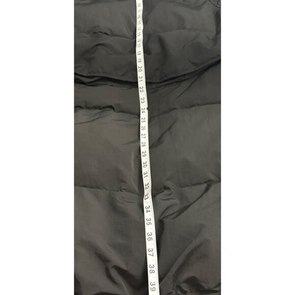 Long Black Puffer Coat With Faux Fur Hood & Zipper Closure By You.u Size XL - Picture 13 of 16